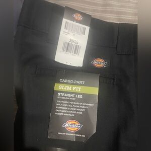 Dickies Black Straight Leg Cargo Pants